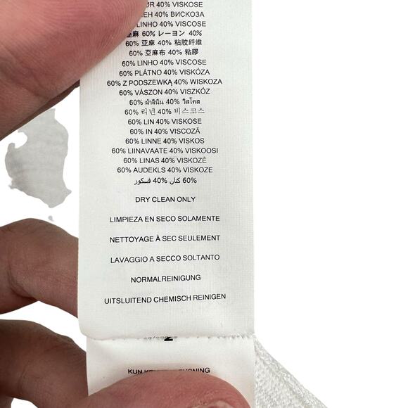 MICHAEL Michael Kors White Knit Sleeveless Midi Length Open Cardigan Duster - Picture 11 of 12